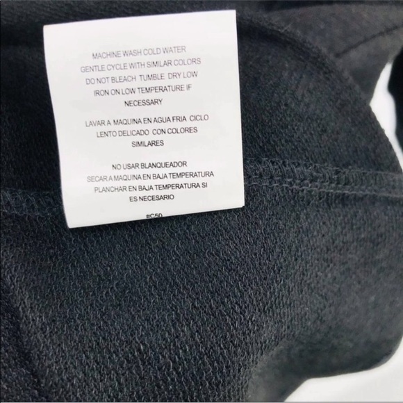 4/$45 AS U WISH NWT Black Long Sleeve Mini Mid Length Light Sweater Dress Small - Picture 8 of 9